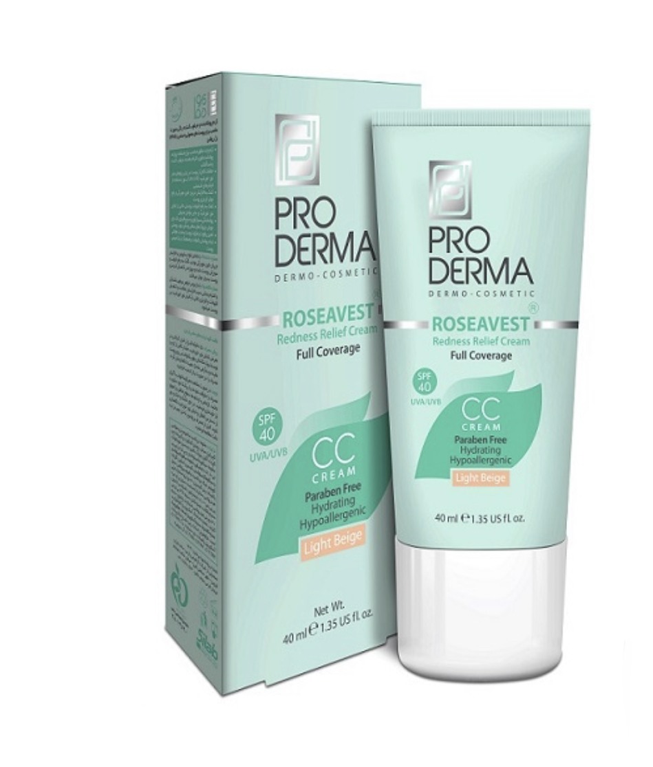 کرم پوشاننده و مرطوب کننده صورت CC cream پرودرما