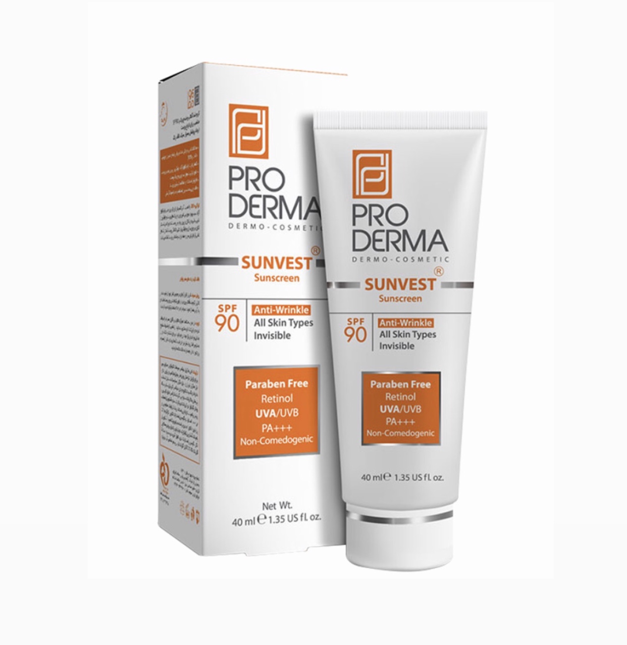 کرم ضد آفتاب و ضد چروک پرودرما spf 90