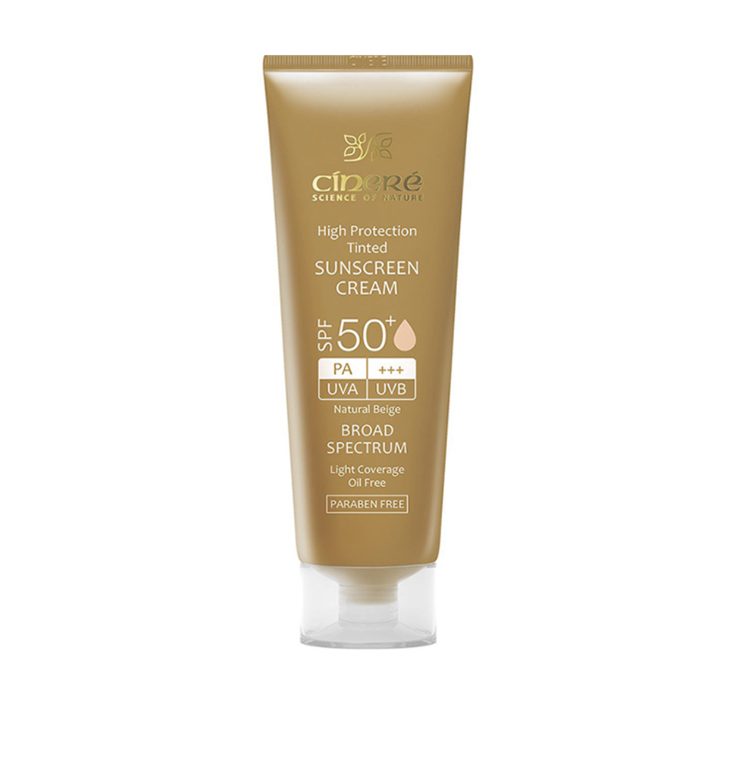کرم ضدآفتاب بژ طبیعی سینره spf50