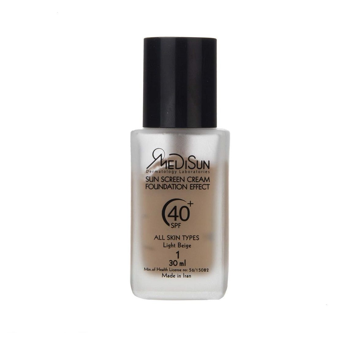 ضد آفتاب کرم پودری SPF40 بژ روشن مناسب انواع پوست مدیسان