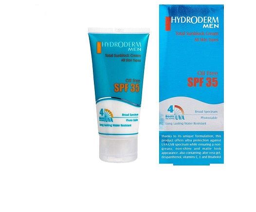کرم ضد آفتاب آقایان هیدرودرم SPF35
