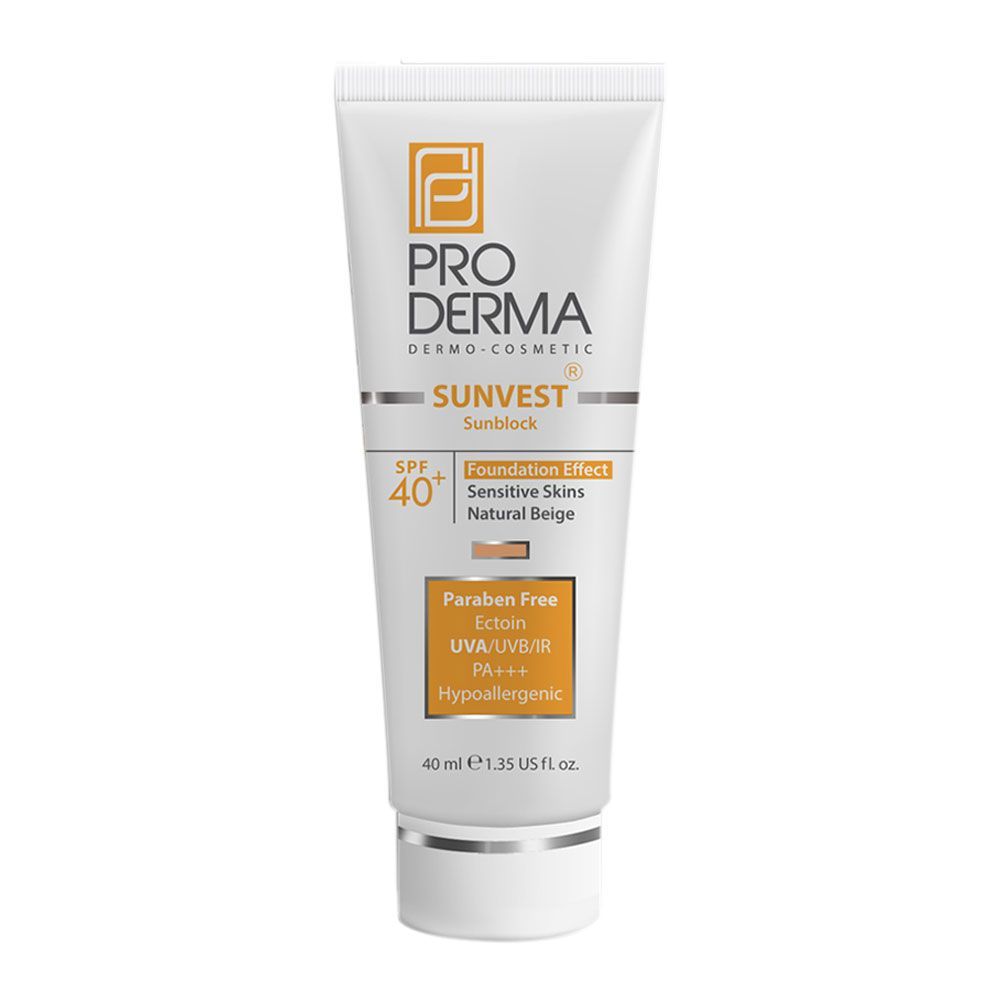 کرم ضد آفتاب پرودرما +SPF 40 بژ طبیعی