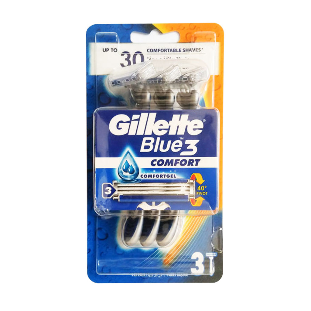 خودتراش مردانه Comfort Blue3 ژیلت 3 عدد