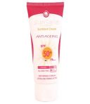 کرم ضد آفتاب SPF50 ضد چروک بدون رنگ سان سیف