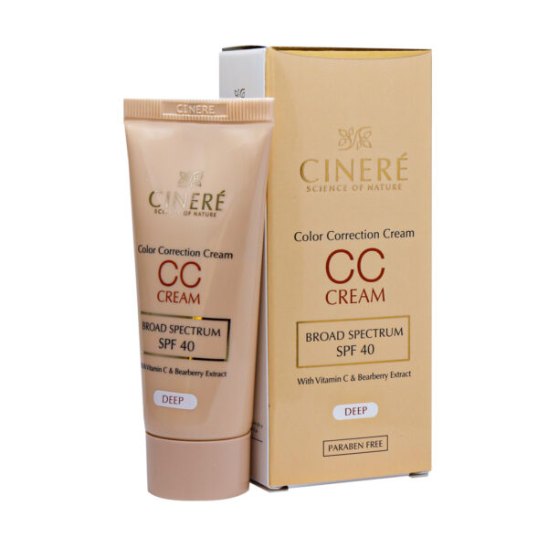 سی سی کرم رنگ بژ تیره SPF 40 سینره