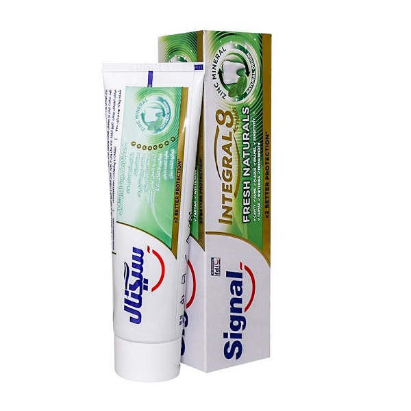 خمیر دندان اینتگرال 8 طراوت بخش محیط دهان سیگنال 75 میلی لیتر