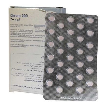 قرص کروم 200 میکروگرم یوروویتال 60 عدد